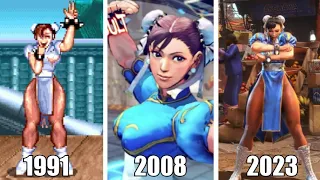 Evolution of Chun Li's Intro and Victory Poses (1991-2023) Street Fighter