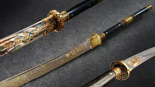 The sword of the Qing Dynasty was recreated by blacksmiths with astonishing beauty