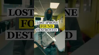Lost iPhone Found Destroyed in to Million Pieces 😱 #shorts #apple #iphone15 #ios  #iphone #fyp
