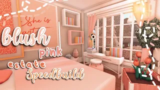 ೃ⁀➷ blush pink floral estate! | Roblox bloxburg speedbuild | iXyliaiix