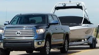 2014 Toyota Tundra vs Ford F-150 vs Ram 1500 0-60 Towing Matchup Review (Part 2)