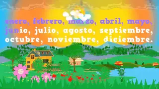 Los meses del año en español. Song to learn the Months of the Year in Spanish for children