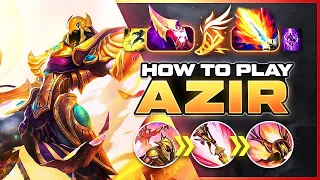 HOW TO PLAY AZIR SEASON 14 | BEST Build & Runes | Season 14 Azir Guide | League of Legends