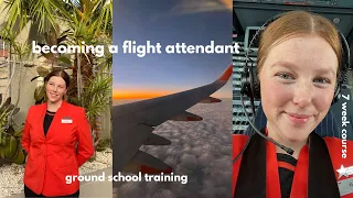 im a flight attendant?? ground school vlog