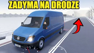 ZADYMA NA PRZEJEŹDZIE KOLEJOWYM - Hogaty w Roblox - Polish Car Driving "LOKALNA POMOC DROGOWA" #25