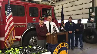 The City of Newburgh announces a $950,000 grant for a new ladder truck.