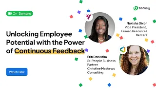 On-Demand: "Unlocking Employee Potential with the Power of Continuous Feedback"