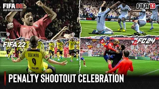 Penalty Shootout Celebration In Every FIFA | 1995 - 2024 |