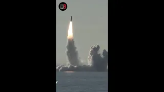 #Shorts | Exclusive: Amazing Launch of 4 Bulava Missiles from Russian Nuclear Attack submarine