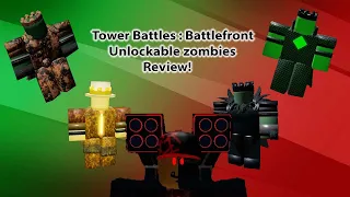 Tower Battles: Battlefront all unlockable towers review!