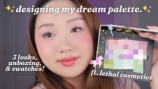 I DESIGNED MY DREAM PALETTE! ft. Lethal Cosmetics | ethereal fairy garden vibes 🧚🏻🦄💖 | Stacy Chen
