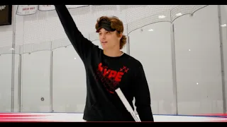 Blindfolded Shootout Challenge ft. Trevor Zegras, Jack & Quinn Hughes, Patrick Kane