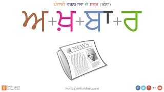 Punjabi Alphabet Vowels - Kanna