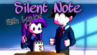 Silent Note WITH LYRICS | Unlabeled Anime Mod | FNF Lyrics