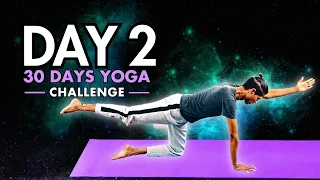 30 Day Yoga Challenge - Day 2 | Yoga with Amit