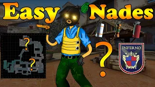 Easy and Essential Inferno Smokes, Molotovs and Flashes | Inferno nades | 64tick | CSGO | 2021 |