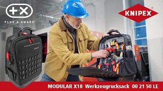 Werkzeugrucksack KNIPEX Modular X18 (00 21 50 LE) // praktisch und bequem