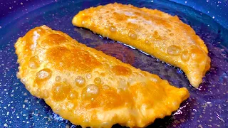 Сочный Чебурек - хрустящий мясной ужин для семьи/Beef chebureki  recipe