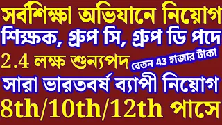 🔴 Sarva Shiksha Abhiyan Recruitment 2024 🔥 SSA Recruitment 2024 💥 Primary Teacher Recruitment 2024 🍅