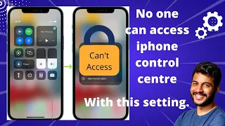 How to prevent access of iphone control center when it's locked? ( Very important iphone Setting)