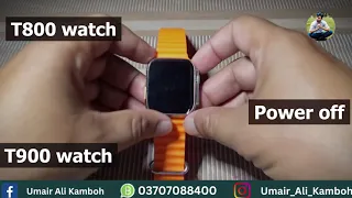 How to Switch Off T800 Ultra Smart Watch | T800 Ultra Smart Watch Switch Off Kaise Kare#t8000 #t900