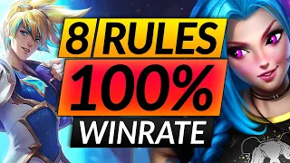 8 PROVEN Rules for 100% WINRATE in RANKED - Challenger Reveals SECRET Tips - LoL Guide