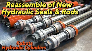 Kubota Hydraulics Cylinders Part 3: Reassembly with New Seals and Rods