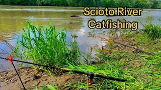 Fishing a Flooded Sandbar for Catfish! (River Fishing)