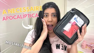 MOSTREI TUDO O QUE TEM NA MINHA NECESSAIRE "SALVA VIDAS" + MOCHILA!