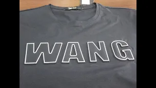 How to Emboss Fabric with Screen Printing 3D letter logo on T-shirt fabric garment