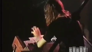 Crazy man destroying a Hammond L100 organ on stage - Live in 1971