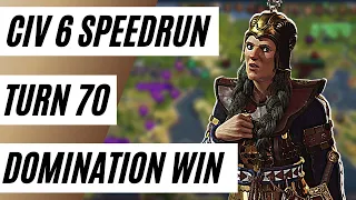 (Civ 6) Turn 71 Domination Victory Speedrun!! (Tomyris Of Scythia)