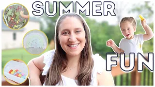 5 FUN AND EASY SUMMER ACTIVITIES | Quick to put together | for toddlers, babies, and preschoolers