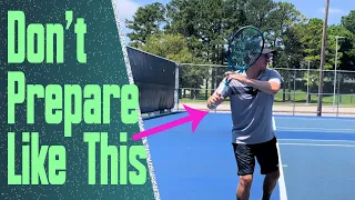 Stop Hitting Your Forehand Late - Use This Takeback For Better Timing