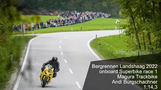 Bergrennen Landshaag 2022 onboard Superbike race 1