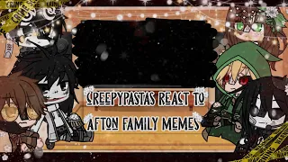 ✨ creepypastas react to afton family memes✨remake