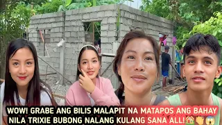 🧿WOW! GRABE BAHAY NI TRIXIE ANG LAKIT AT MALAPIT NG MATAPOS ANG BILIS SA KALINGAP RAB