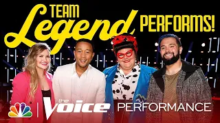 John Legend and Team Legend Ask, "How Deep Is Your Love"? - The Voice Live Top 11 Eliminations 2019