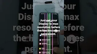 How to stop Vertical Lines on samsung phones