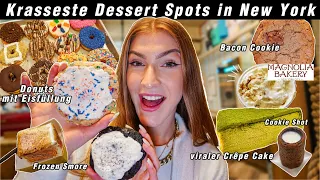 Ich teste KRASSE Dessert Spots in NYC! Wie schmeckten Bacon Cookie, Crêpe Cake & Donut Eis?