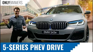 Driving the new BMW 5-Series Facelift PHEV 545e 6-cylinder Plugin-Hybrid! - OnlyBimmers BMW reviews