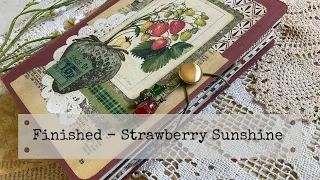 Finished! the Strawberry Sunshine Journal Flip  (SOLD)