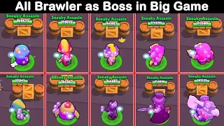 All Brawler as Boss in Big Game | Brawl Stars Part 1