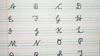 Cursive writing A to Z || How to write cursive writing A to Z|| English handwriting