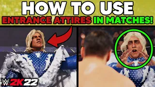 WWE 2K22: How To Use Entrance Attires As Ring Attires! (Tutorial)