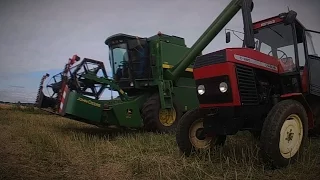 Żniwa 2016 | Rzepak cz.2 | John Deere & Ursus | HD |