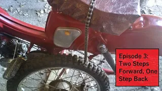 1958 Wards Riverside moped restoration episode 4: chain of problems