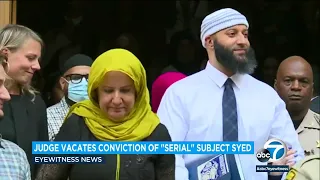 'Serial' case: Adnan Syed walks out of court to deafening cheers after judge vacates conviction