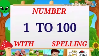 1 to 100 Number, 1 to 100 Spelling, Preschool 1 to 100 Spelling video song, Special English,1to 100