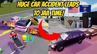 Greenville, Wisc Roblox l Huge CAR ACCIDENT Leads to JAIL TIME Rp